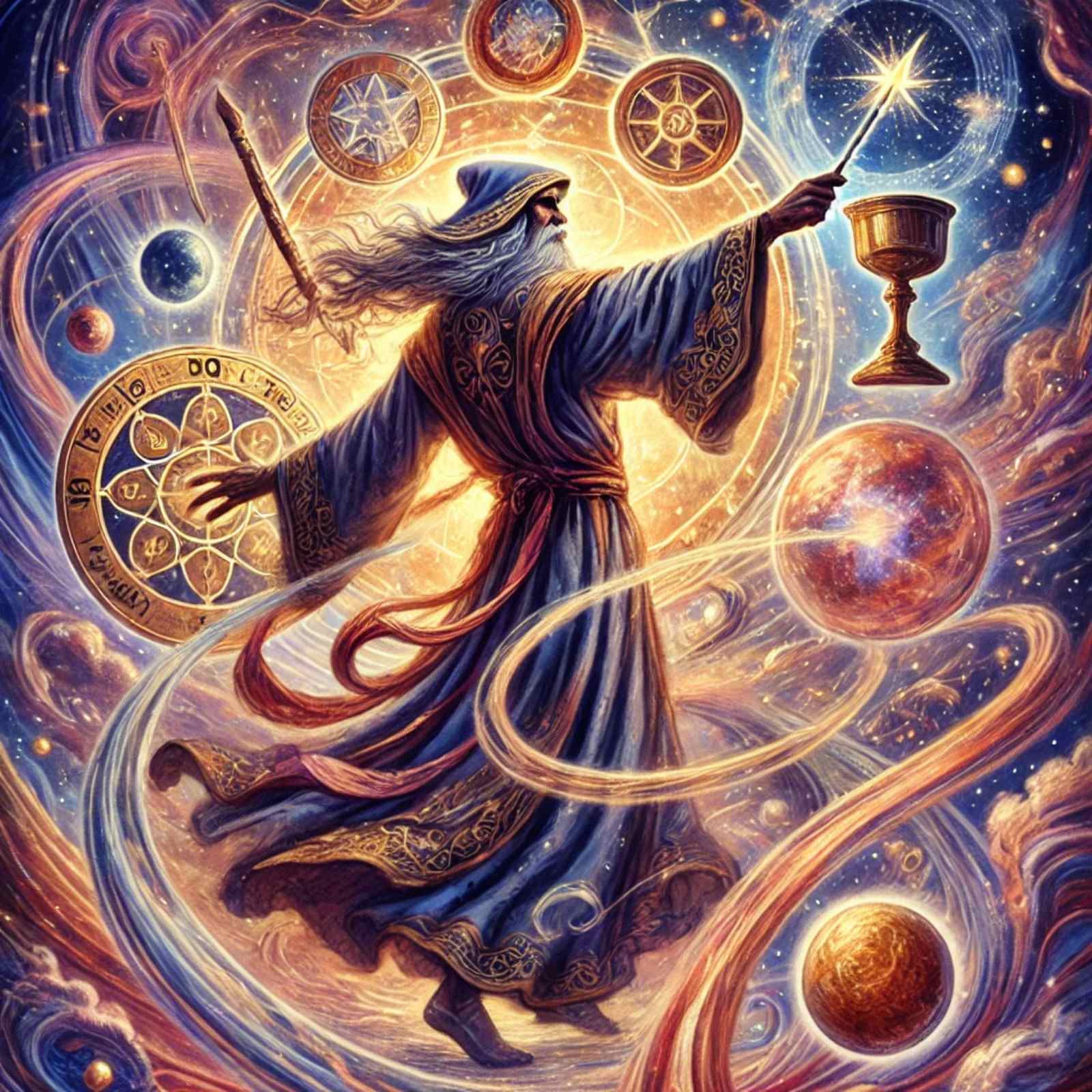 Prva Karta Velike Arkane Kroulijevog Tarota – Mag (The Magus)
