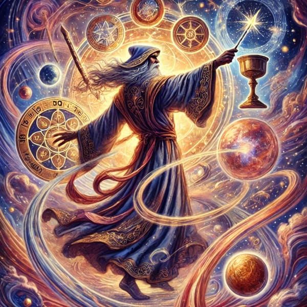 Prva Karta Velike Arkane Kroulijevog Tarota – Mag (The Magus)
